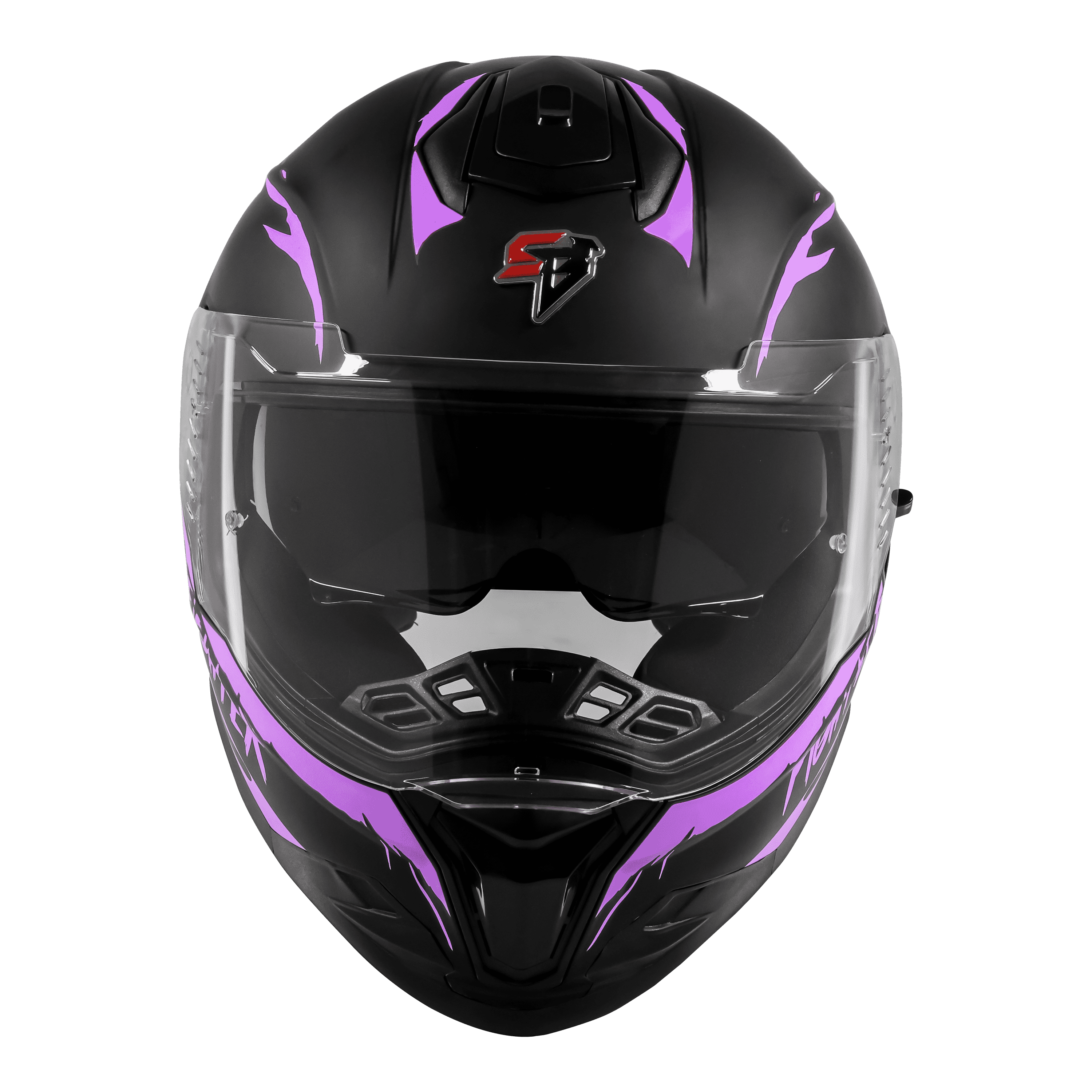 SBH-57 ISS FIGHTER F2 GLOSSY BLACK WITH PURPLE